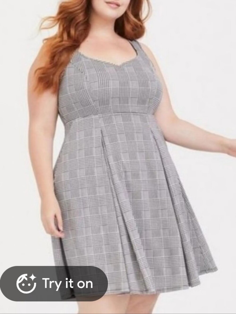 TORRID Houndstooth Skater Dress - 2XL